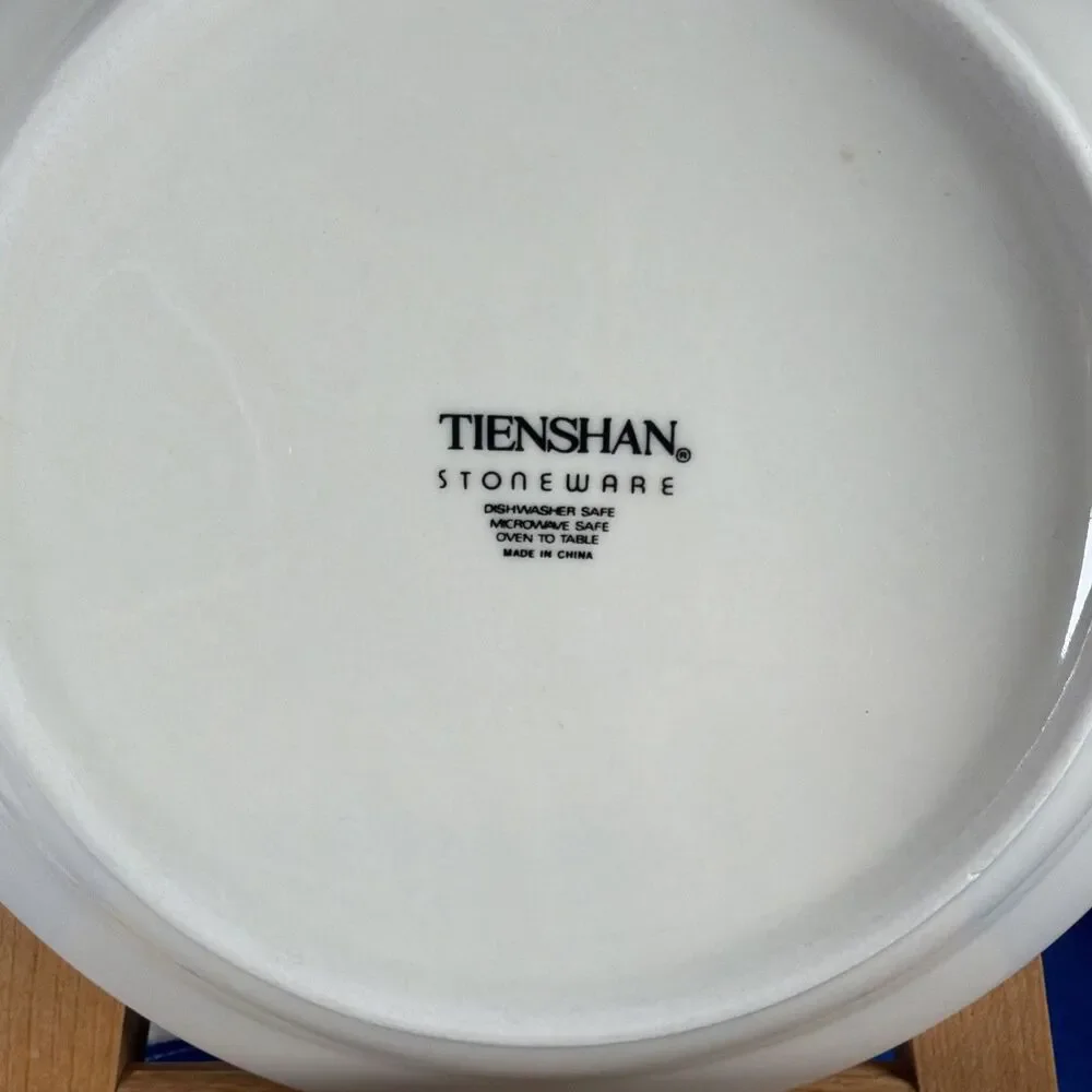 Tienshan Stoneware Folk Dance Salad Dessert Bread Plate 7.75
